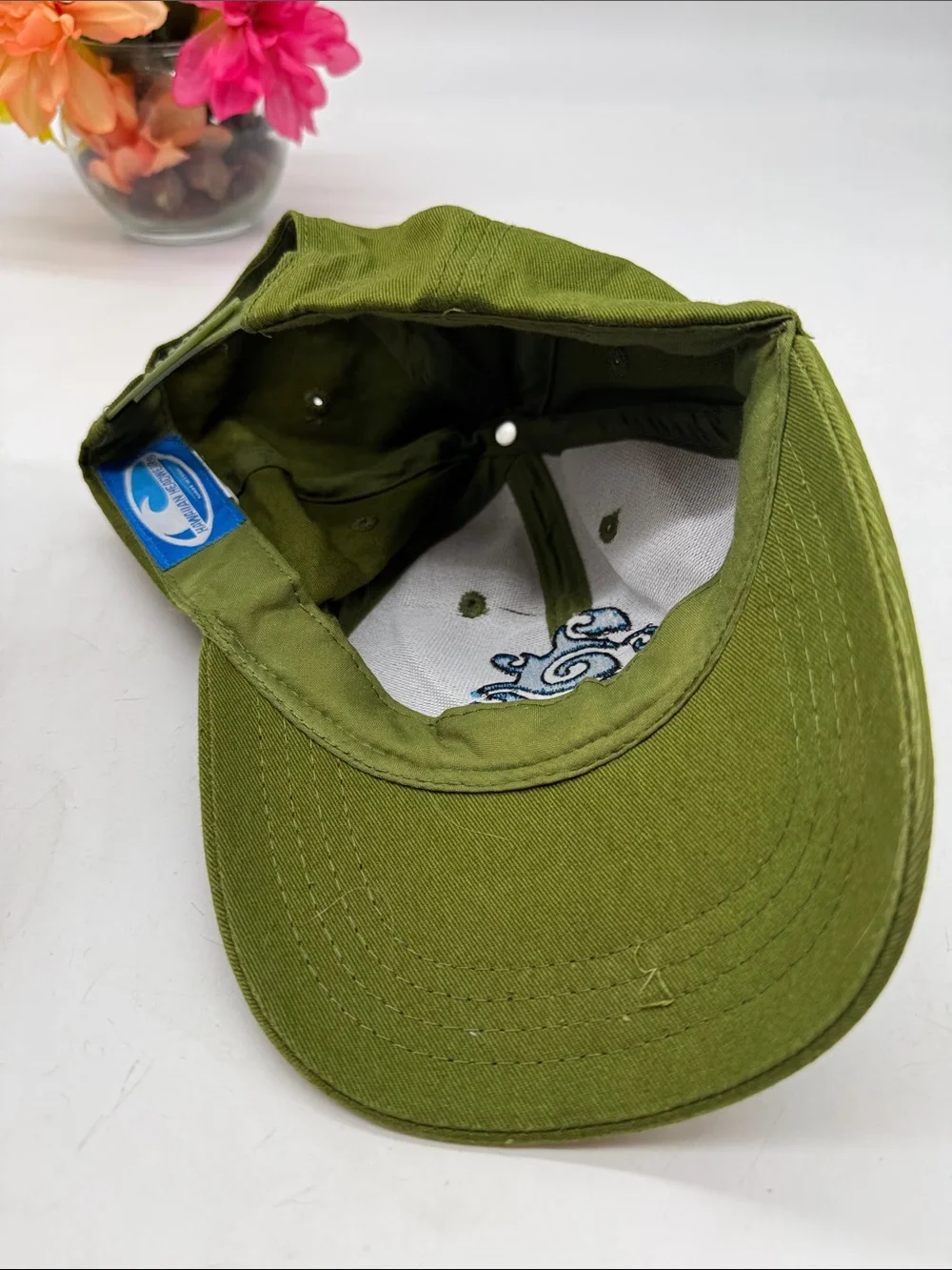 Hawiian Headwear Hawaii Embroidered Olive Green Baseball Cap